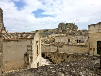 View of historical building against cloudy sky