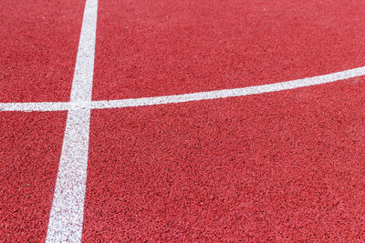 High angle view of zebra crossing