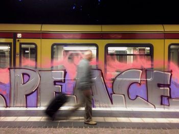 Train at night