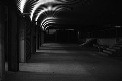 Illuminated tunnel