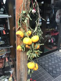 Yellow fruits for sale in market