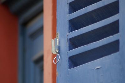 Close-up of closed door