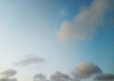 Low angle view of clouds in sky