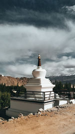 Shanti stupa architecture in ladakh
