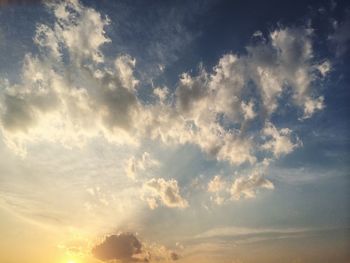 Low angle view of sky