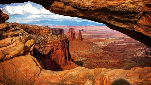 View of rock formations