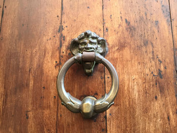 Close-up of door knocker
