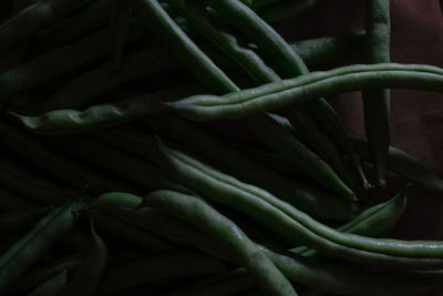 Full frame shot of green chili peppers