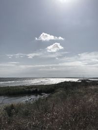 Scenic view of sea against sky
