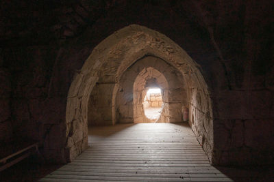 Corridor of old building