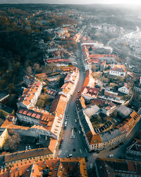 High angle view of a city