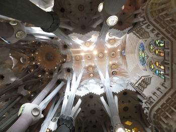 Aerial view of illuminated ceiling