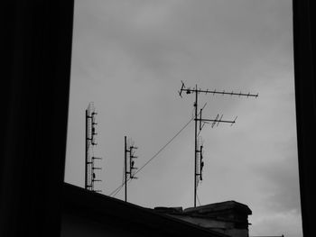 Low angle view of built structure against sky