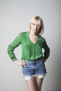 Portrait of a beautiful young woman