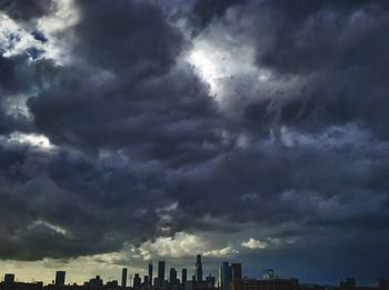 Low angle view of cloudy sky