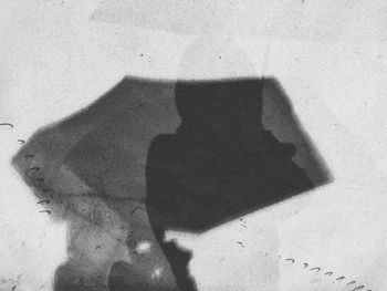 Shadow of person on wall