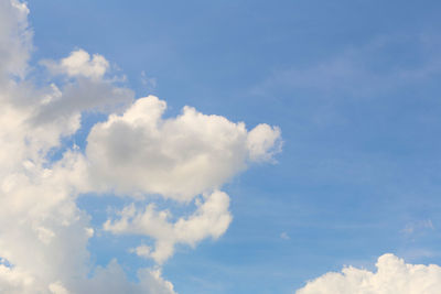 Low angle view of clouds in sky