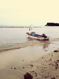 Boats in sea