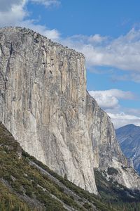 Scenic view of mountain against sky