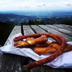 Close-up of sausage