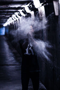 Full length of man standing on floor