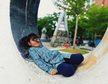 Portrait of a girl outdoors