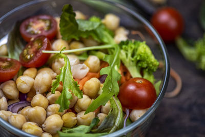 Close-up of vegetables in bowl