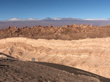 Scenic view of desert against sky