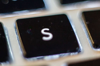 Close-up of computer keyboard