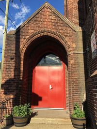 Entrance of building