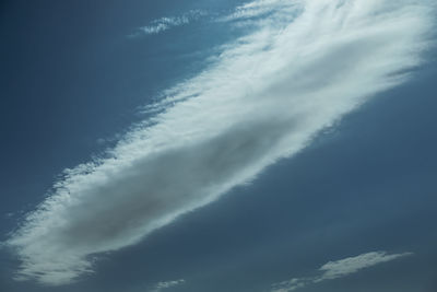 Low angle view of clouds in sky