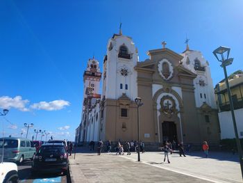 View of church against blue sky