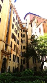 Low angle view of buildings against sky