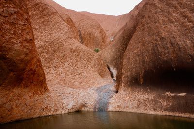 Rock formation on water