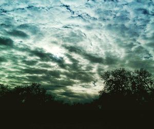 Low angle view of cloudy sky