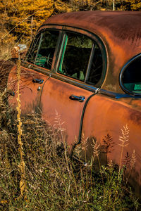 View of car on landscape