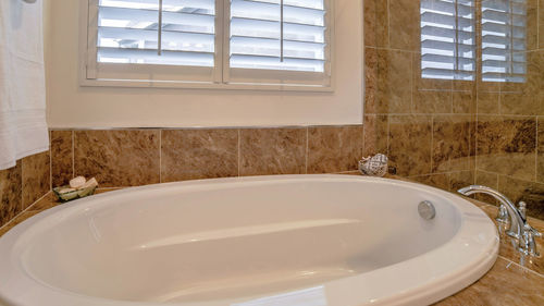 Interior of bathroom at home