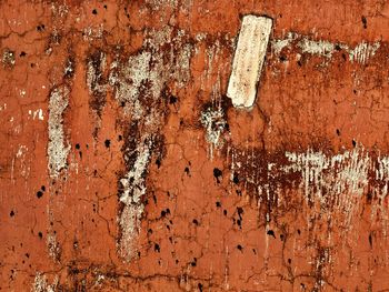 Full frame shot of rusty wall