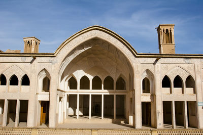 Low angle view of building against sky