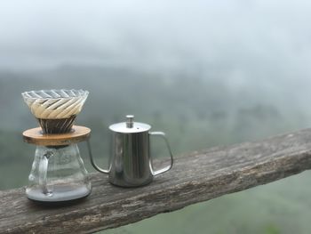 Close-up of coffee on table