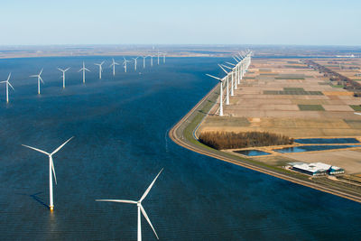 Scenic view of river against clear sky