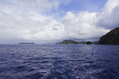 Scenic view of sea against sky