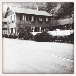 View of building with trees in background