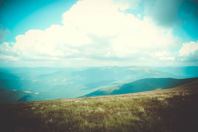 Scenic view of landscape against sky