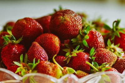 Close-up of strawberries