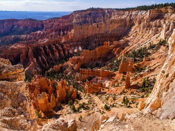 View of hoodoos in the amphieheater in bryce canyon national park, utah, usa