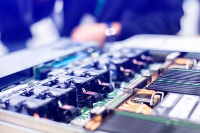 Close-up of circuit board