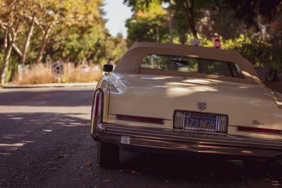 Car on street in city