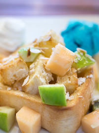 Close-up of food in plate