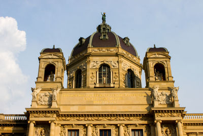 Low angle view of historical building